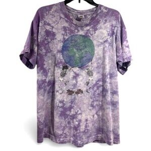 Grateful Dead tee vintage Fruit of the Loom Lavender Tie Dye T Shirt large